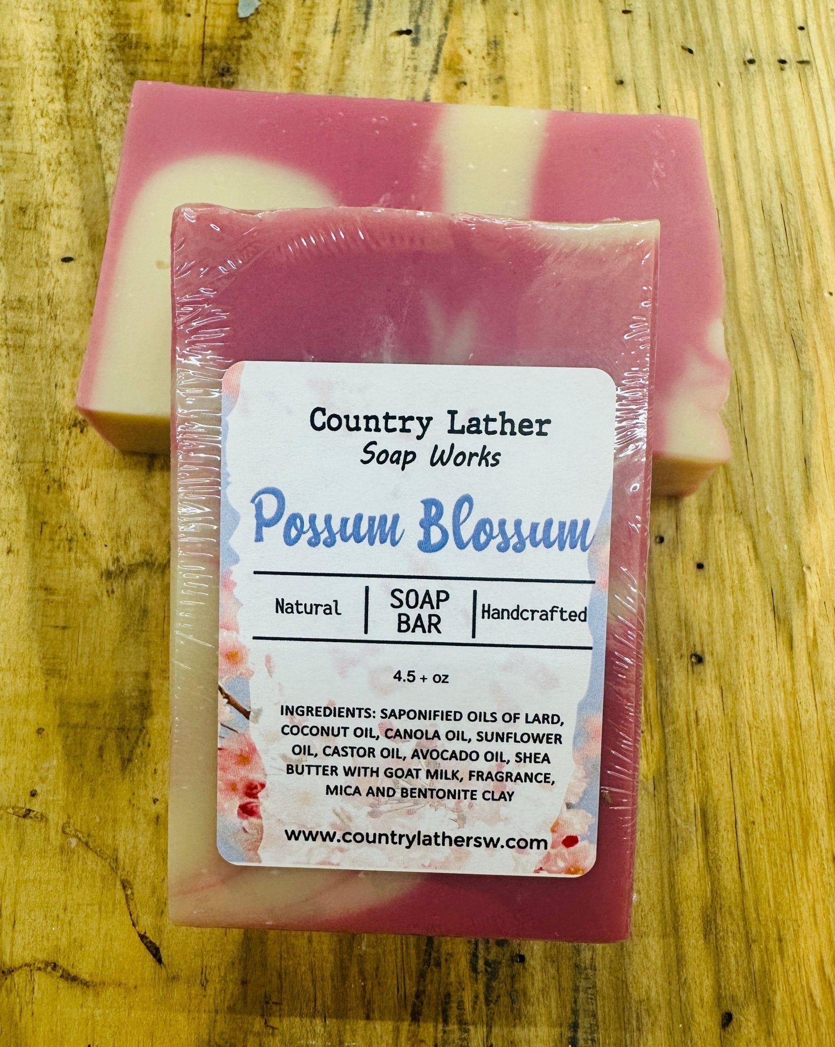 Country Lather Possum Blossom Soap Bar – Mississippi Handmade Gifts - Main Street Collective L.L.C