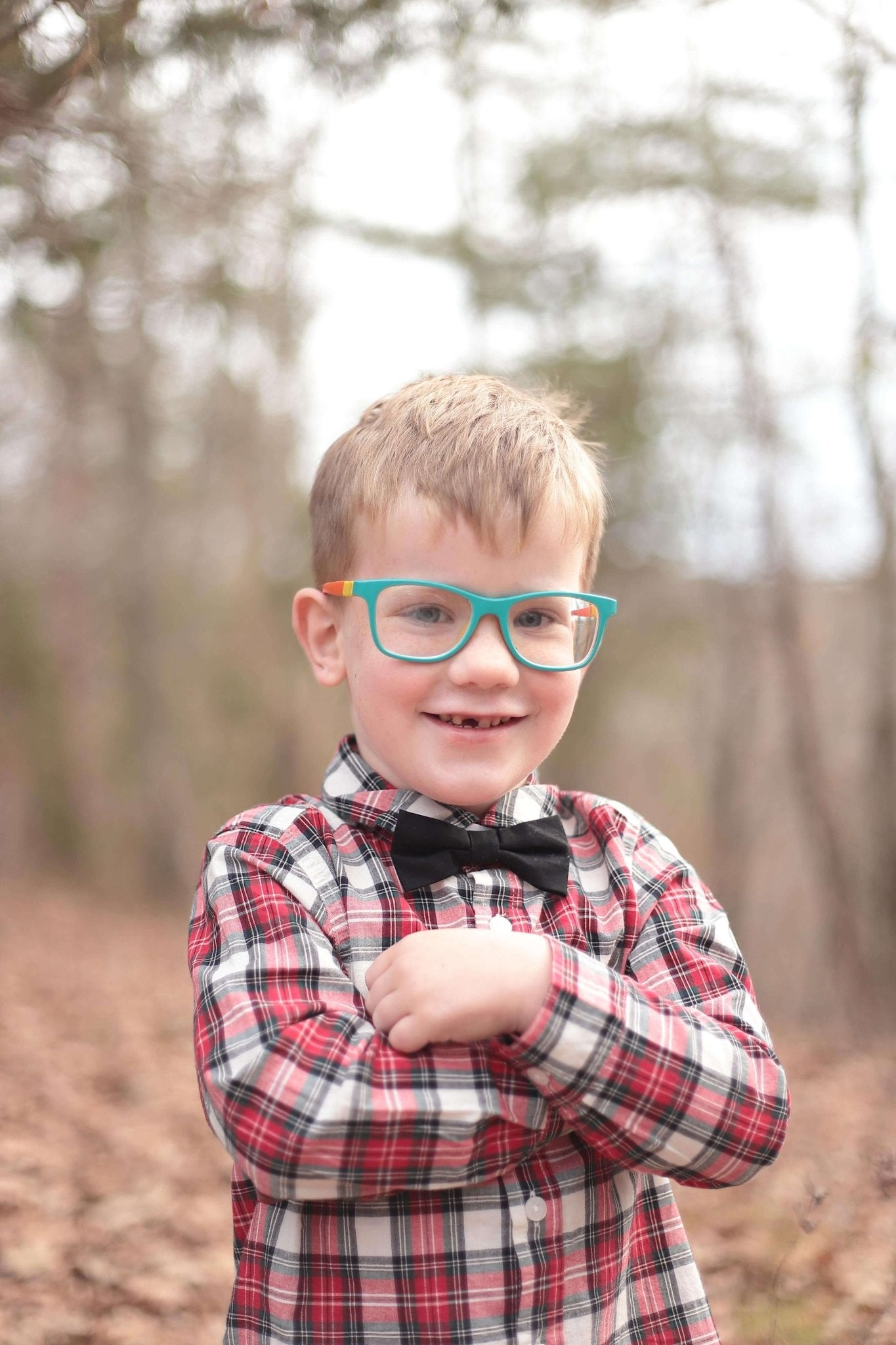 3D Printed Statue: Custom Child with Glasses & Bow Tie. Personalized Portrait Gift.