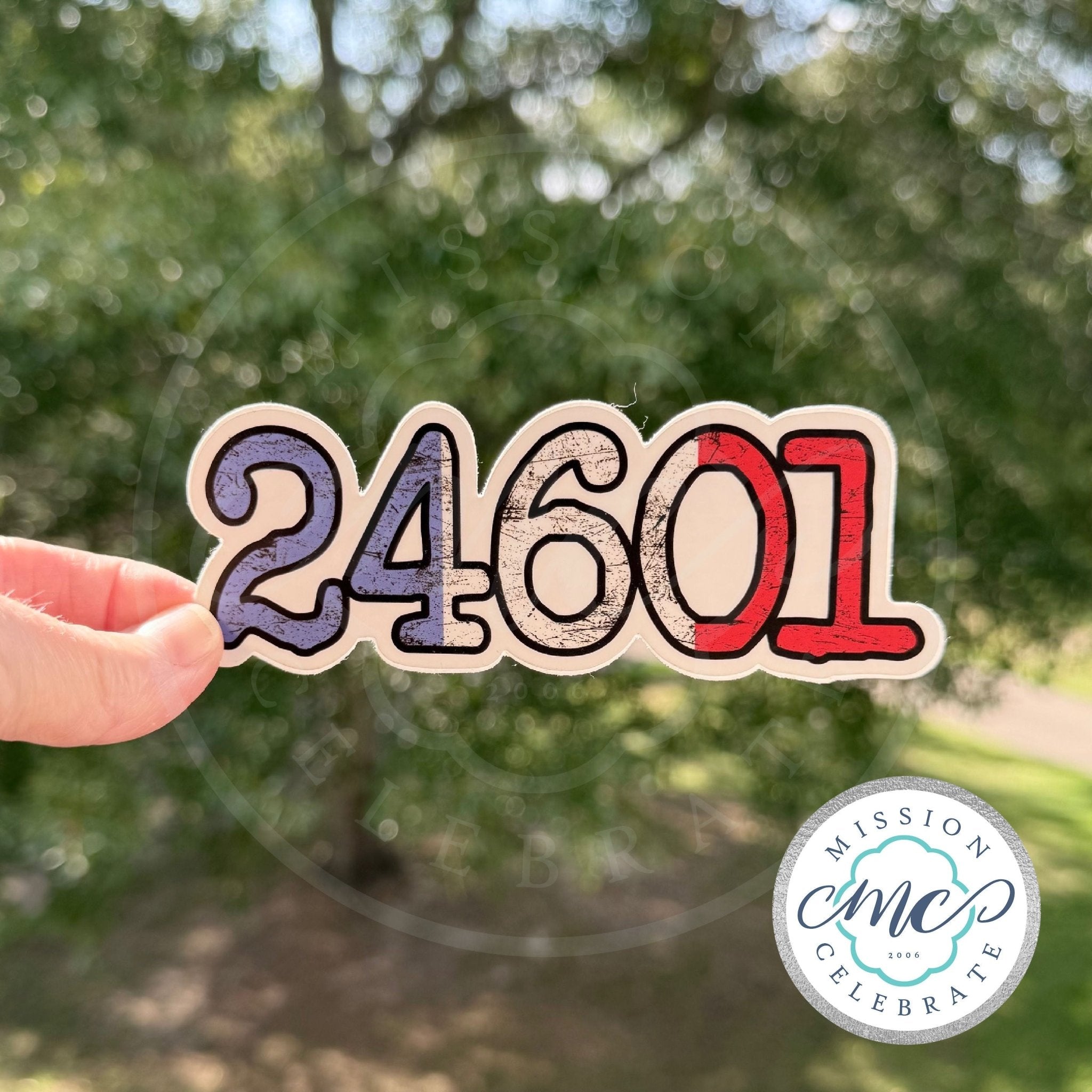 24601 (inspired by Jean val Jean Les Miserables Les Mis) Art Decal (Interior / Exterior Use)