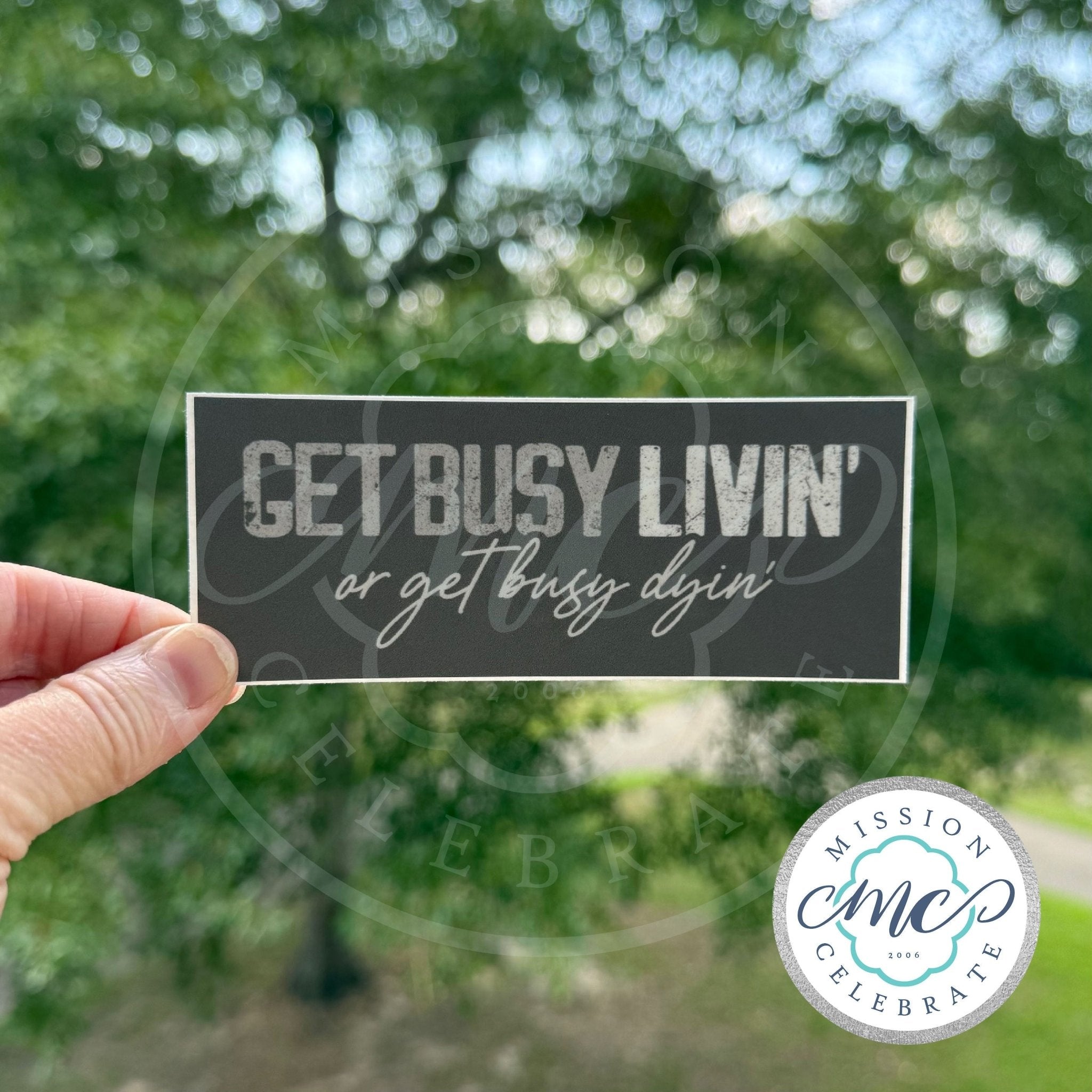 Get Busy Livin' or Get Busy Dyin' Sticker - Main Street Collective. Shawshank Redemption Inspired Vinyl Decal.
