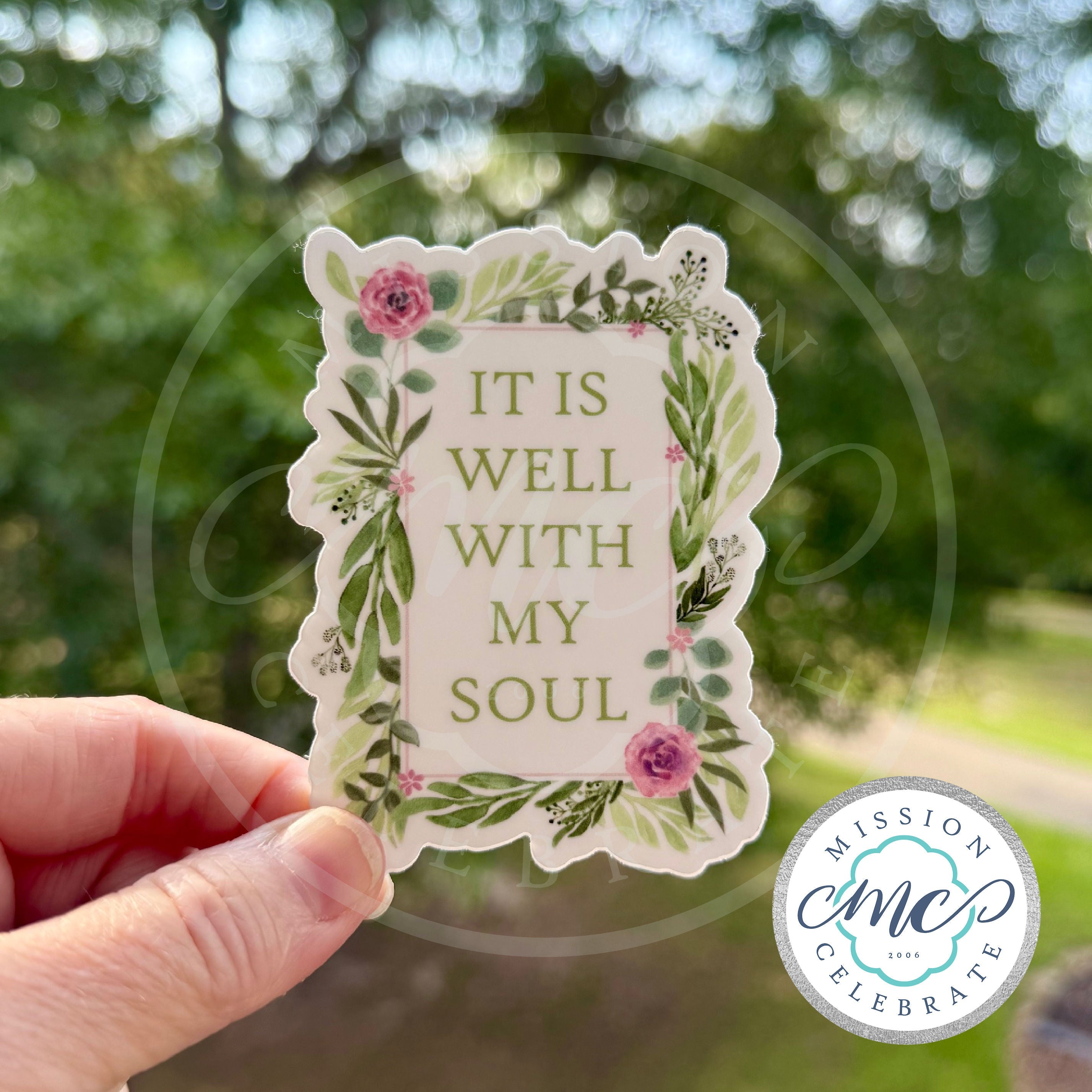 It Is Well With My Soul Art Decal (Interior / Exterior Use)
