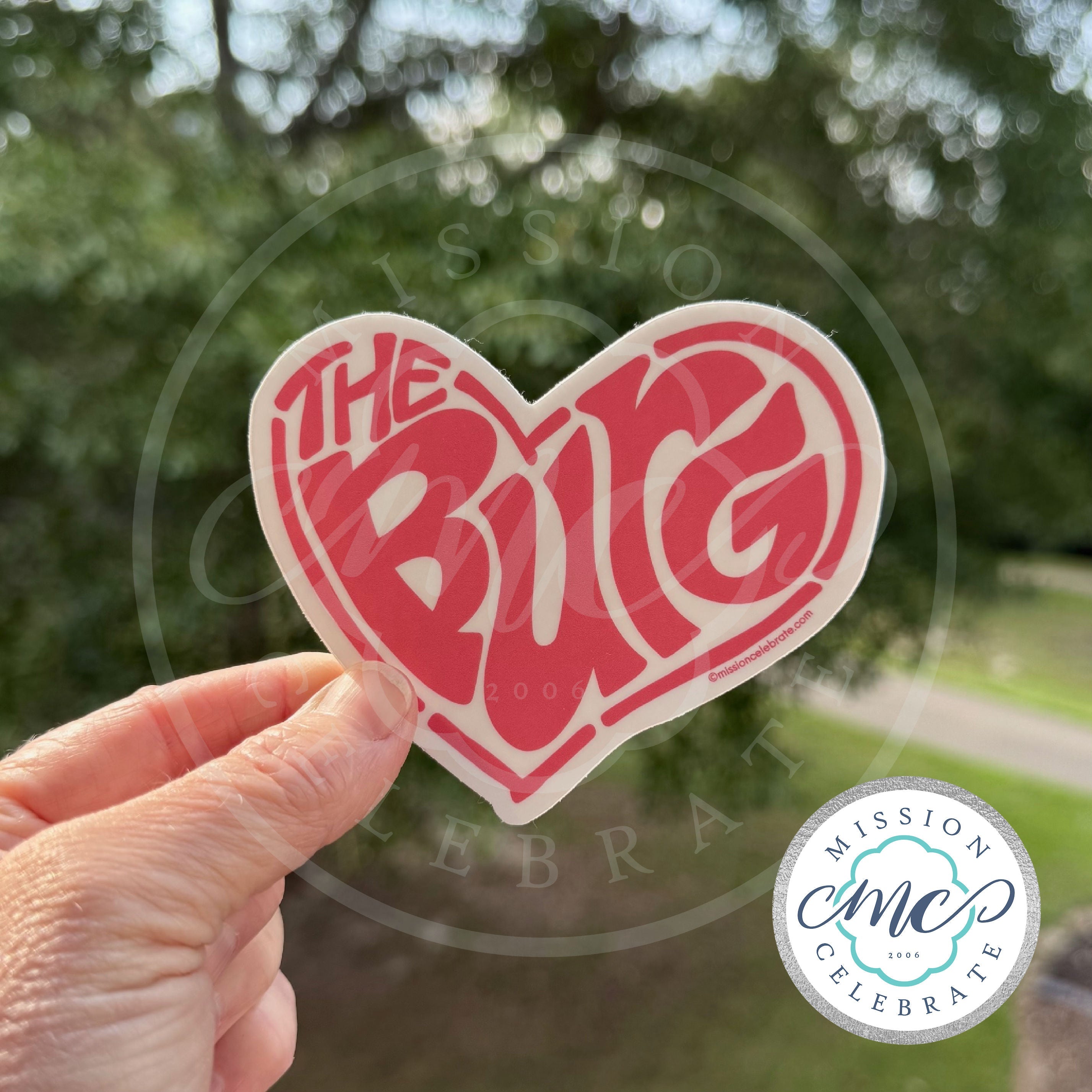 The Burg (Hattiesburg, Mississippi) Retro Handlettered Heart Art Decal (Interior / Exterior Use)