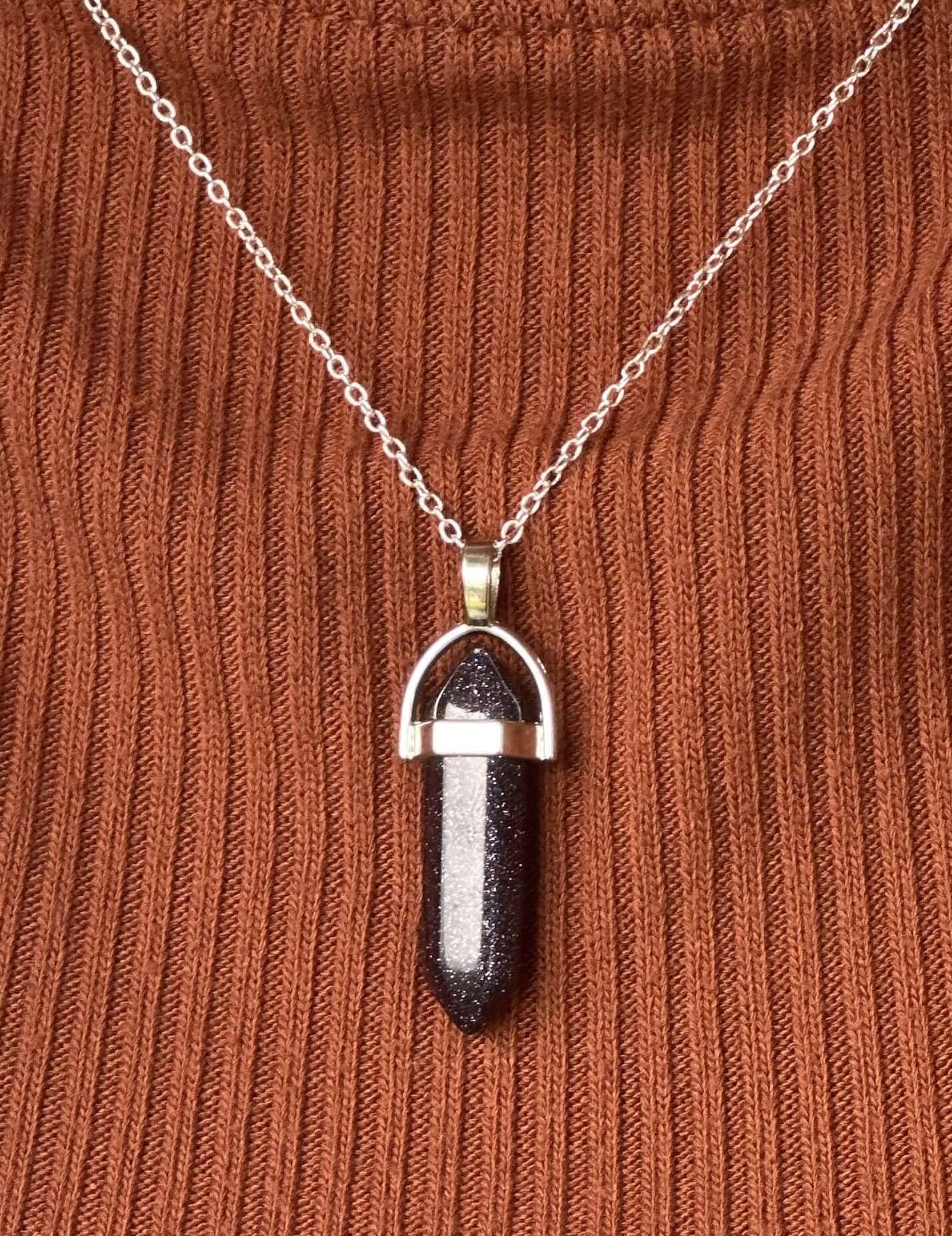 Deep Purple Shimmer Necklace 16"