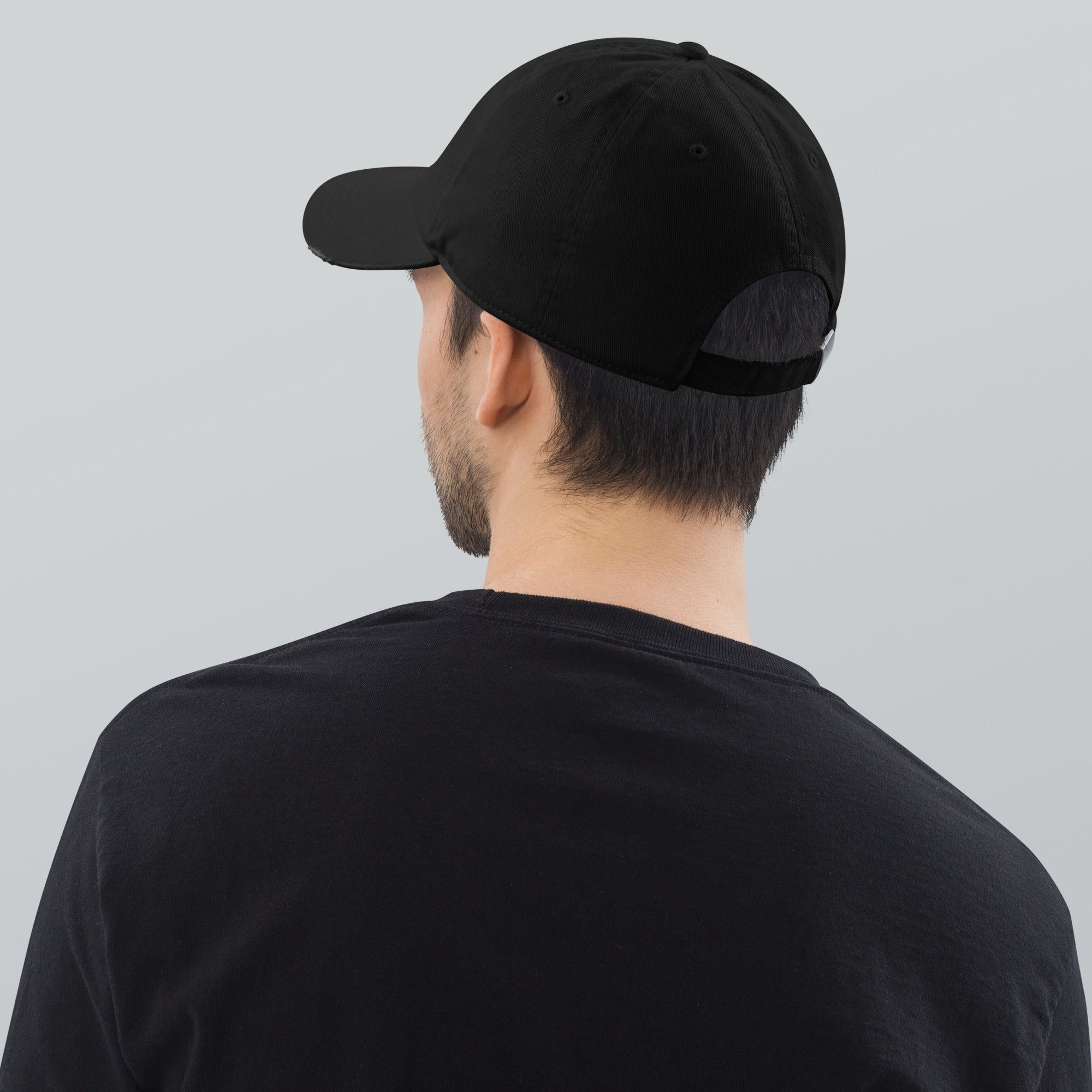 Black Dad Hat Man Back View | Main Street Collective Cap | Men's Fashion