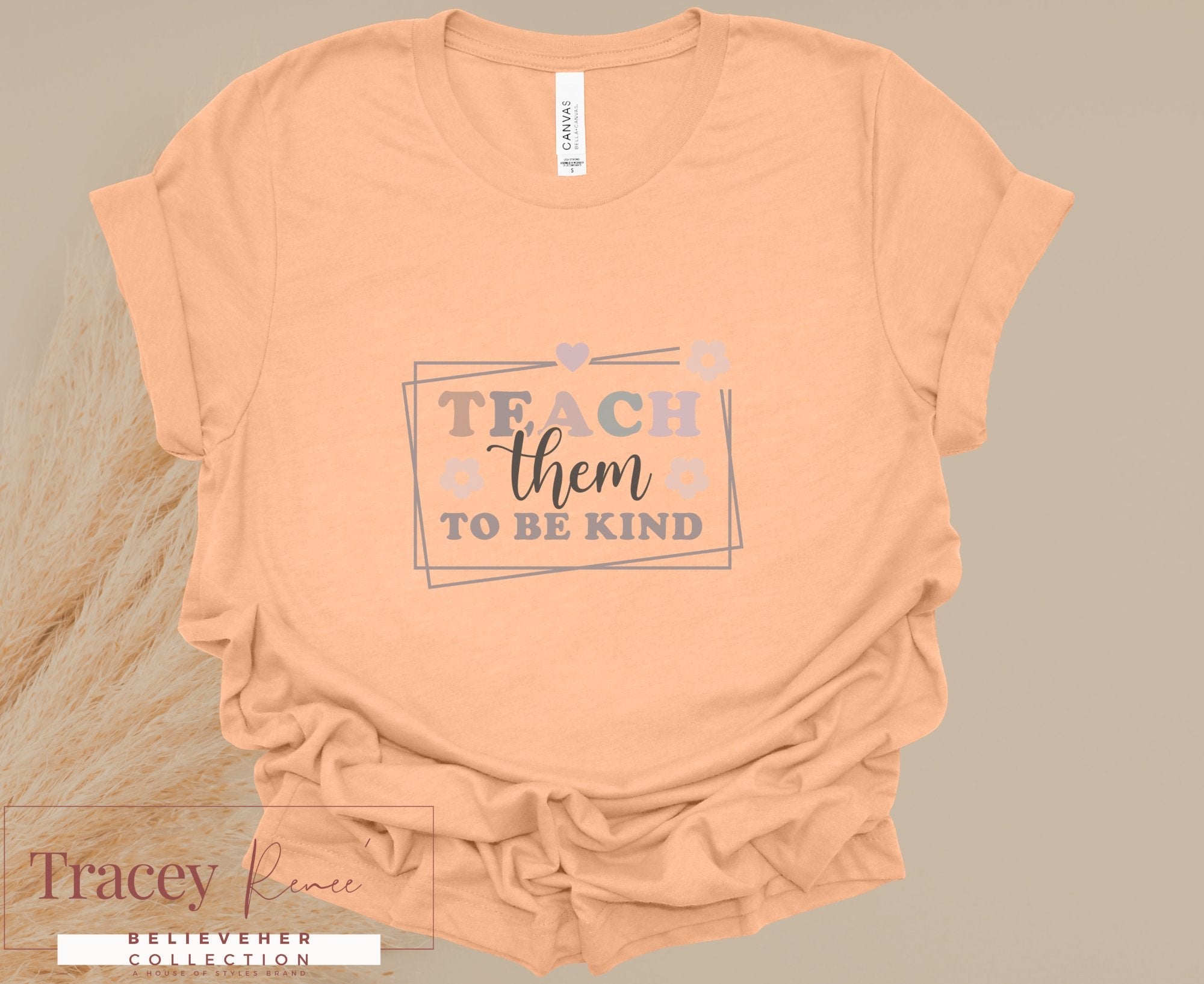 Teach them to be kind T-shirt, Main Street Collective teacher apparel