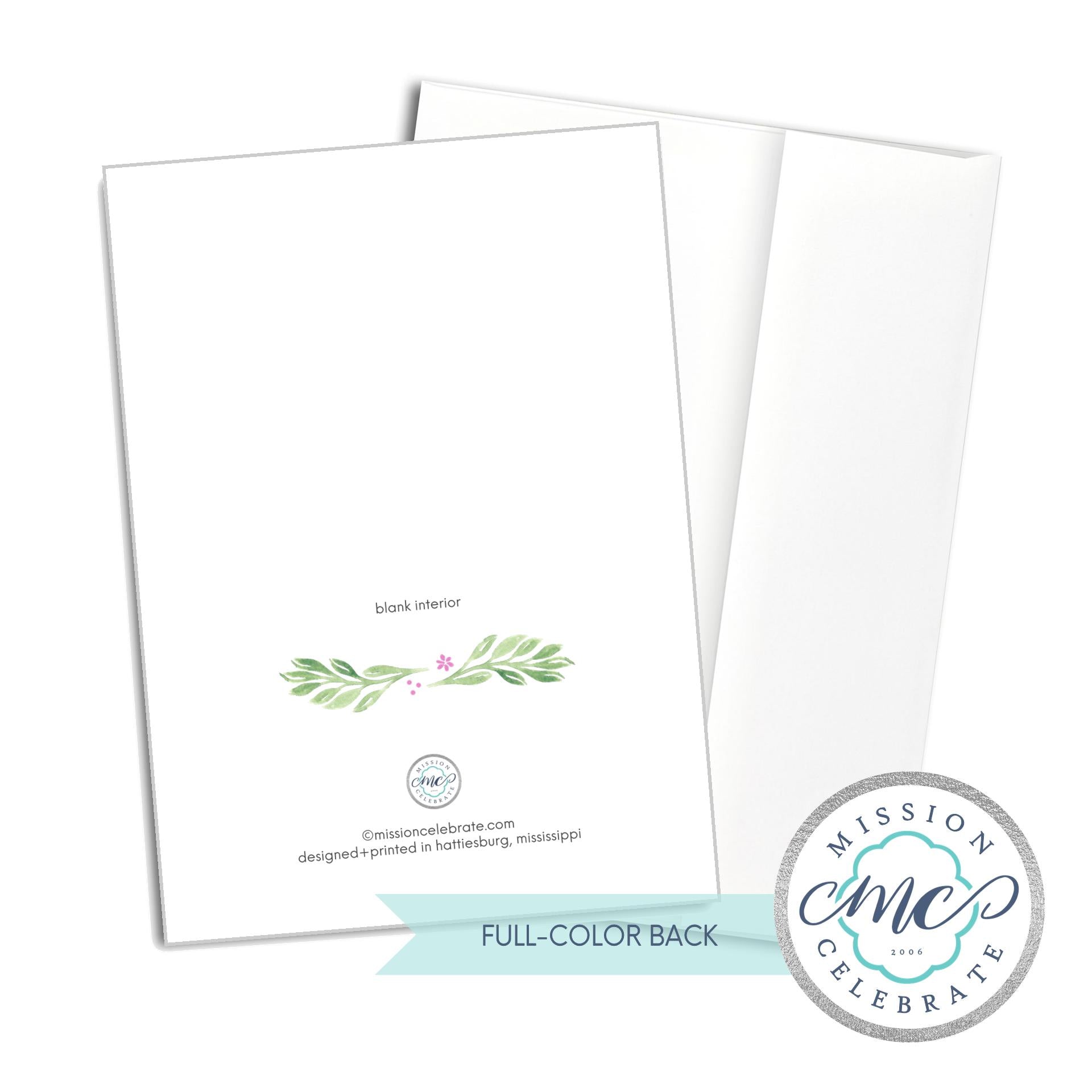 The Lord Bless You and Keep You The Lord Cause His Face to Shine On You and Be Gracious To You Numbers 6:24-26 Art Greeting Cards (A7 Size 5"x7" folded note note card with envelope)