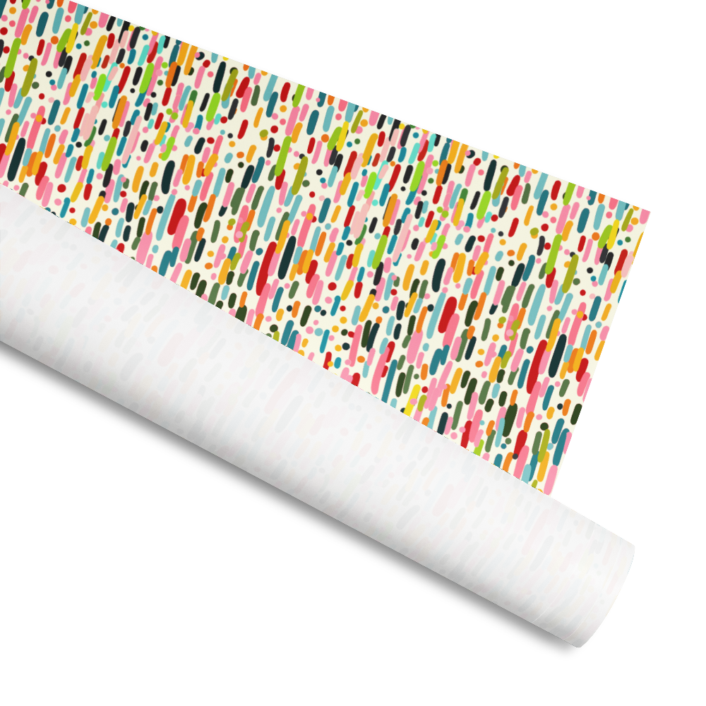 Confetti Fun Art Wrapping Paper (3 lengths)