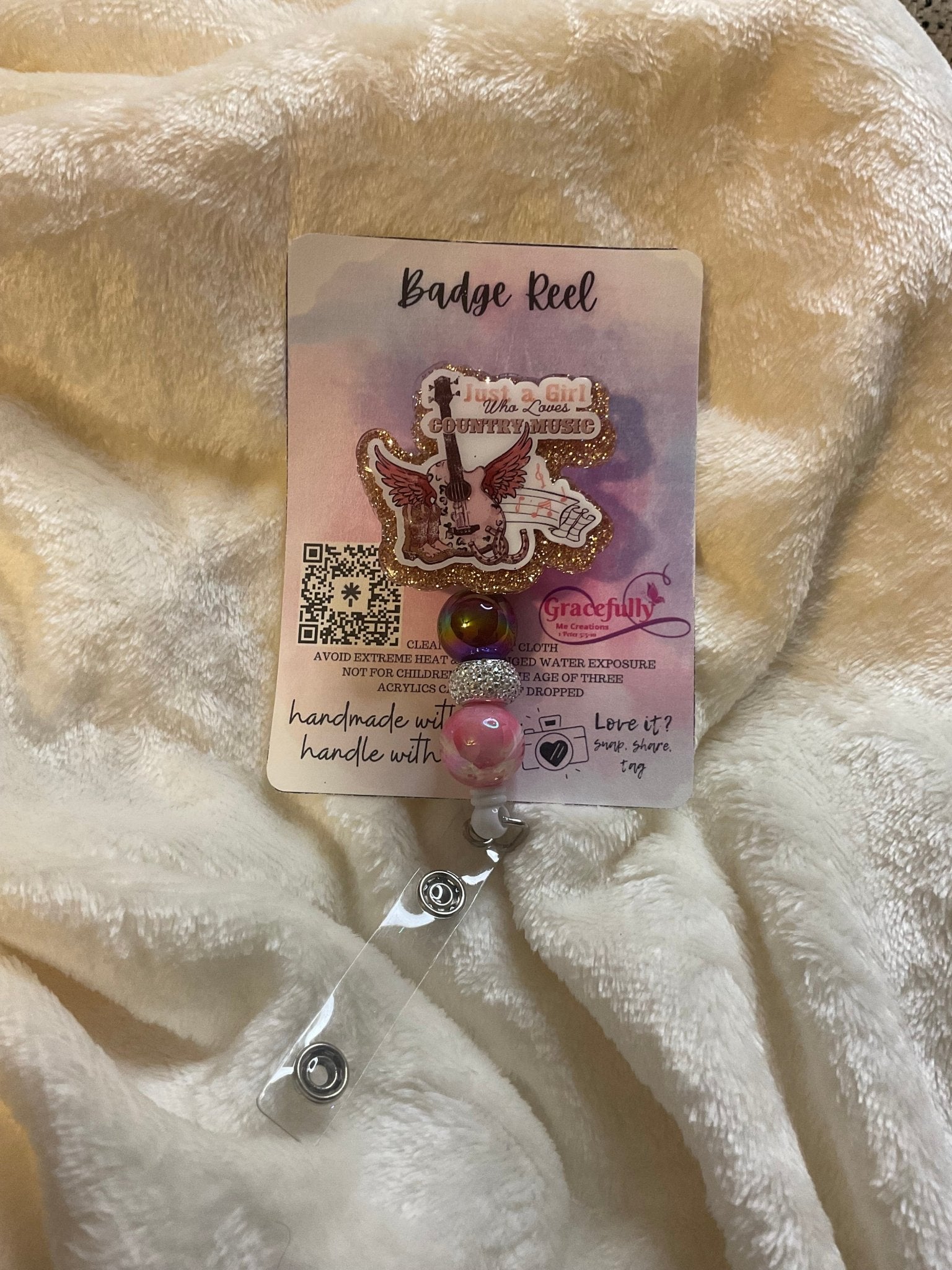 Country Music Badge Reel - Handmade by Gracefully Me Creations at Main Street Collective