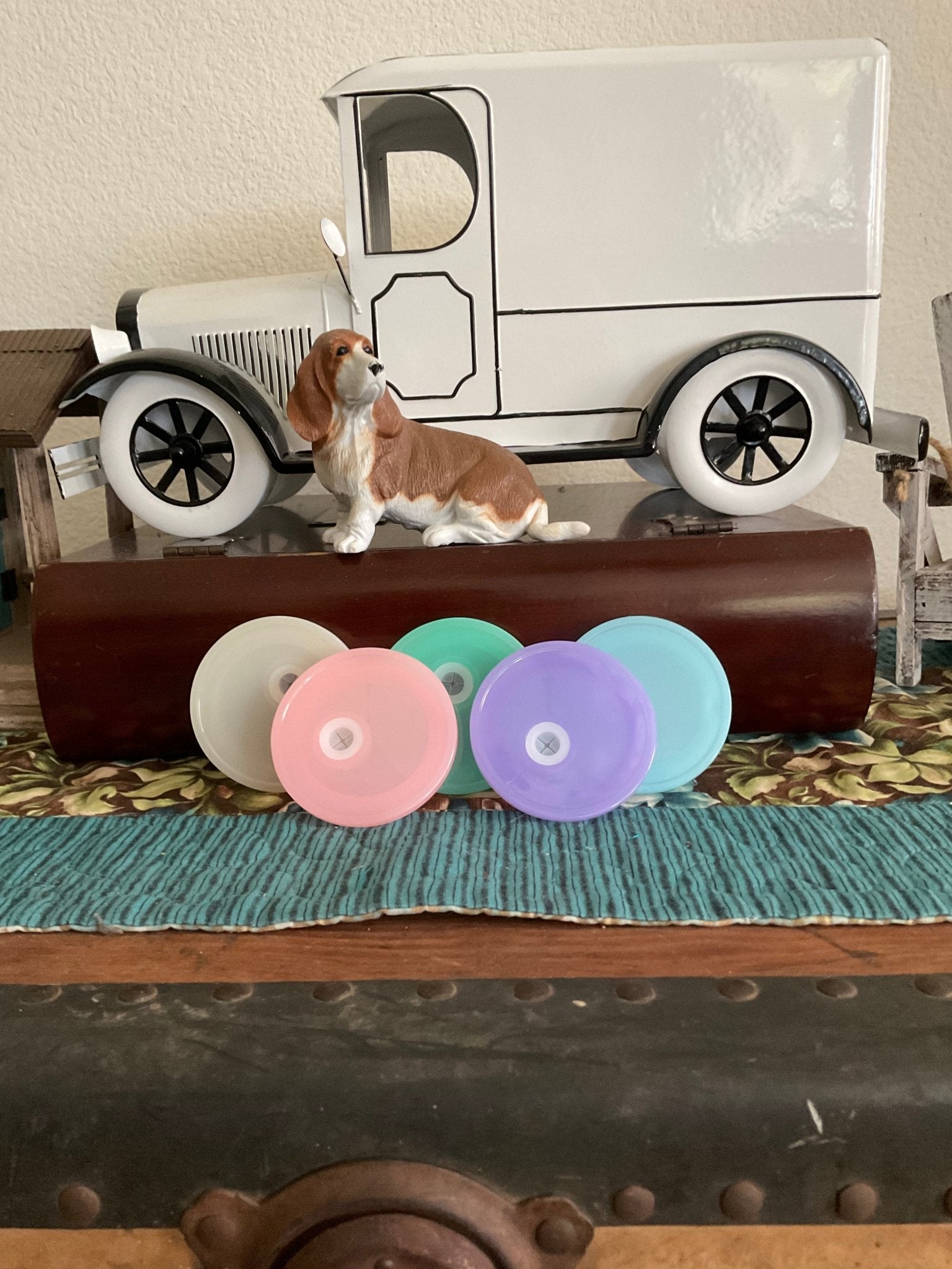 Colorful Plastic Lids for Libby Glasses: Pink, Green, Purple, Blue, White