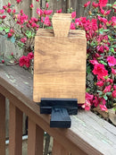 Top view of small handcrafted cedar charcuterie board set by Grayson Unlimited – Mississippi-made kitchen gifts