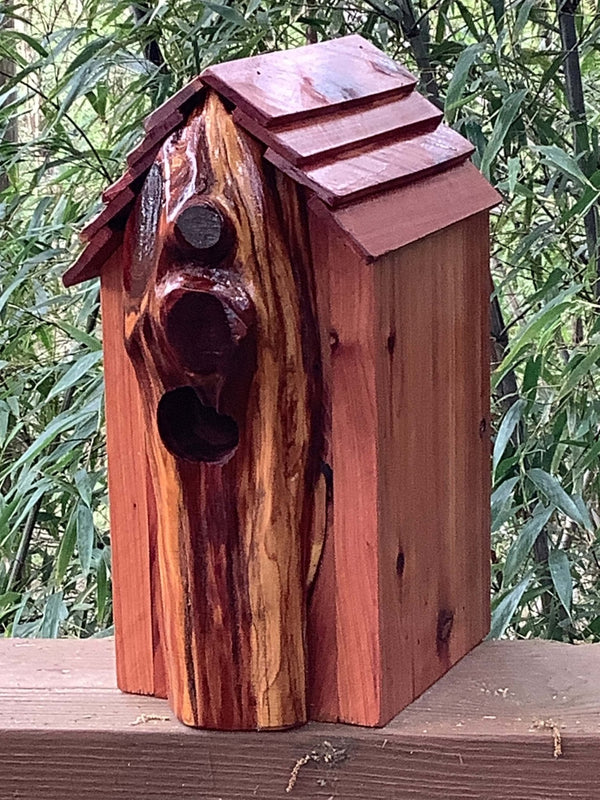 Handcrafted Cedar Birdhouse - Reclaimed Wood, Mississippi Made by Main Street Collective