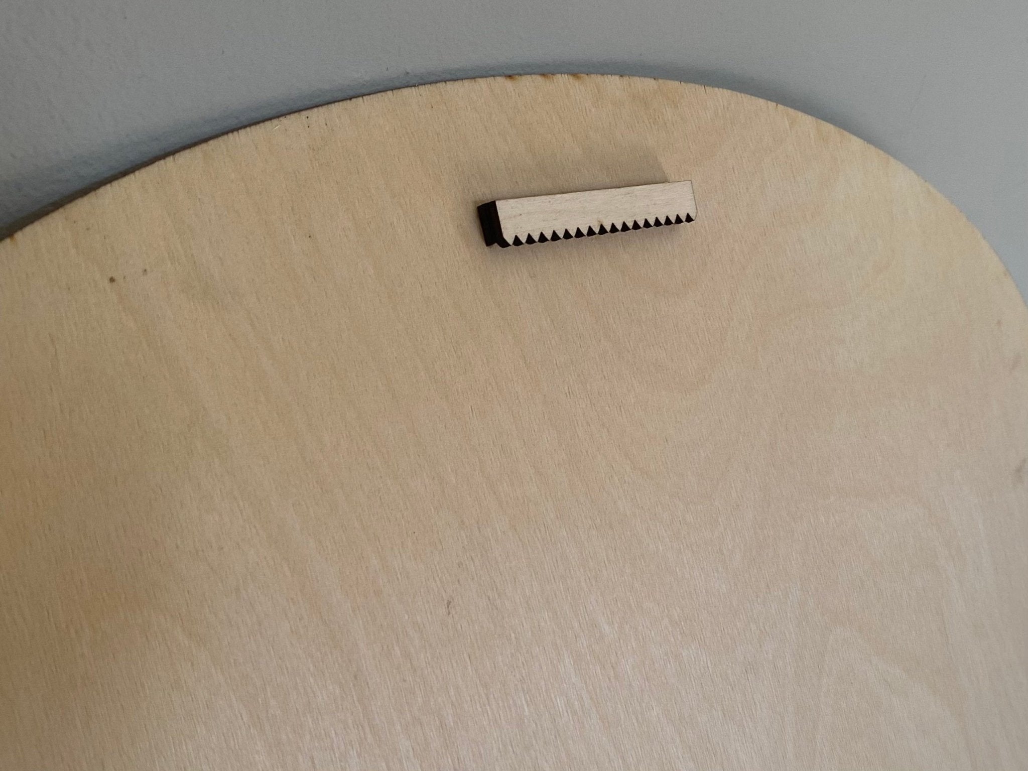 Milestone Photo Board Back: Wooden 1st Birthday Photo Display with Sawtooth Hanger for Wall Mounting