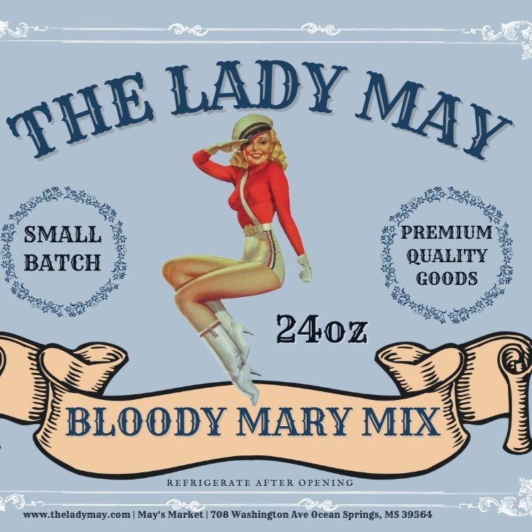 The Lady May Bloody Mary Mix: Premium Cocktail Mix, Small Batch, Ocean Springs MS