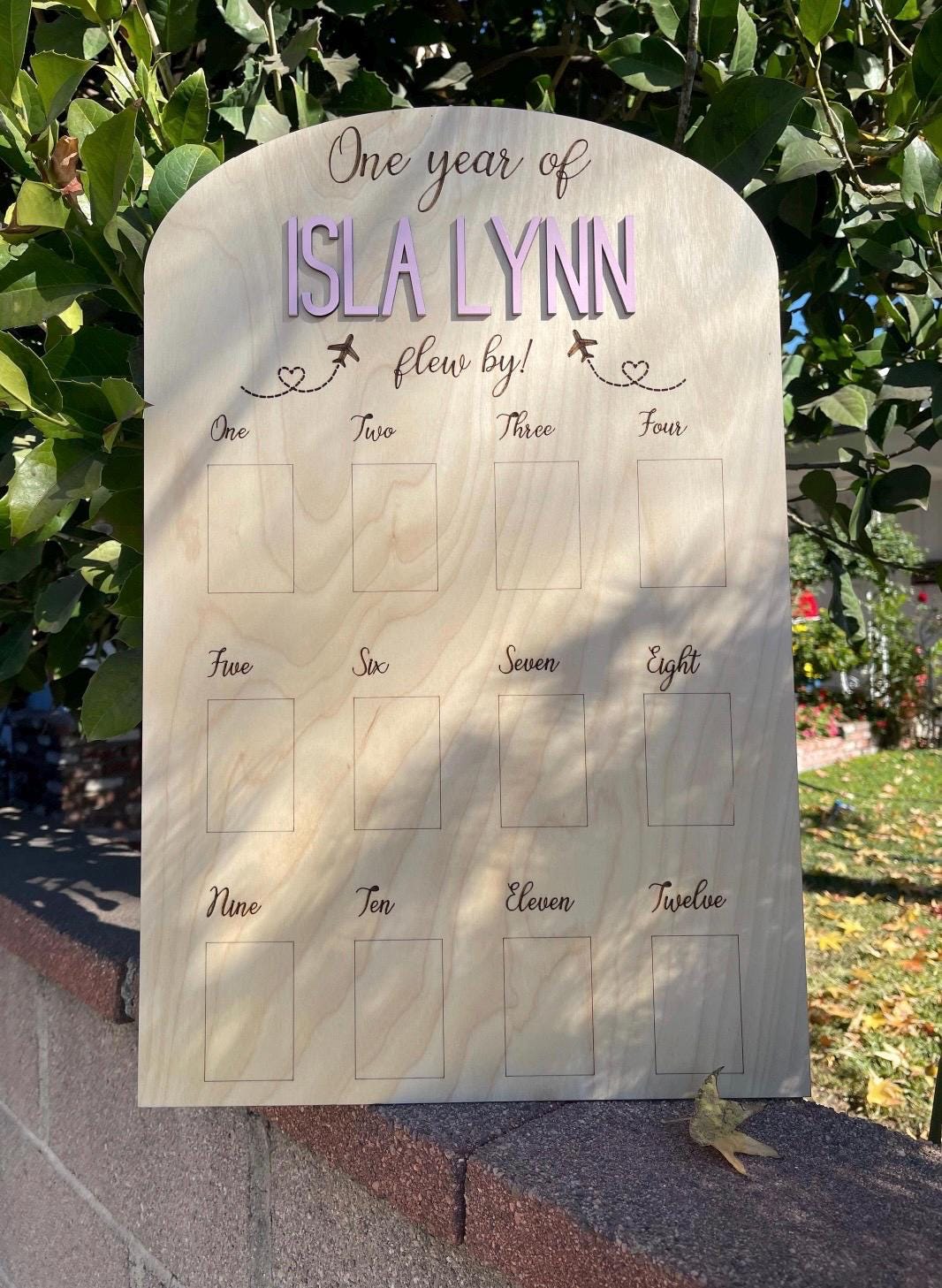 Isla Lynn's First Year Milestone Photo Board: Baby Birthday Celebration!