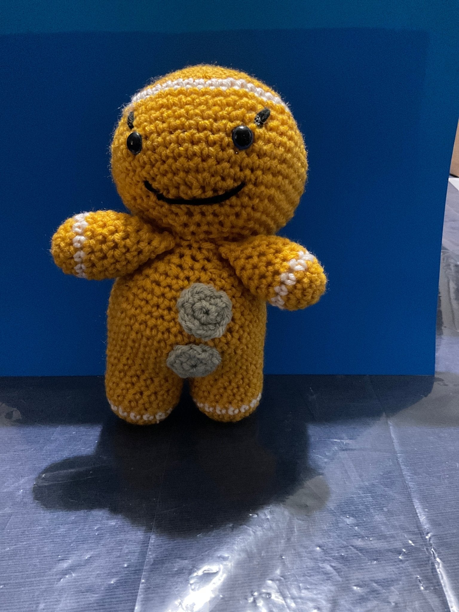 Crochet Gingerbread Man Amigurumi - Handmade Christmas Decoration by Main Street Collective