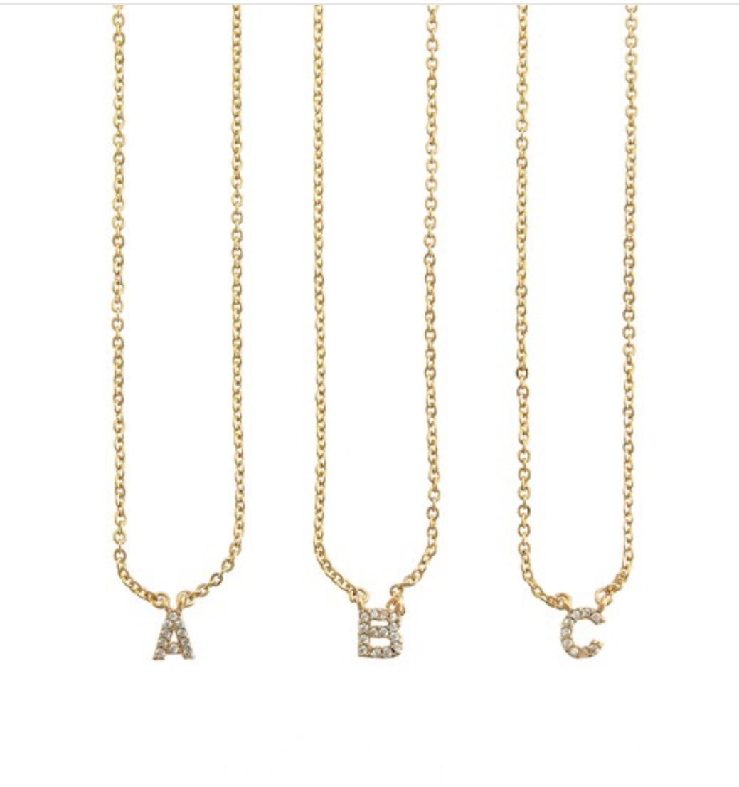 PRE-ORDER Shiny Initial Necklace
