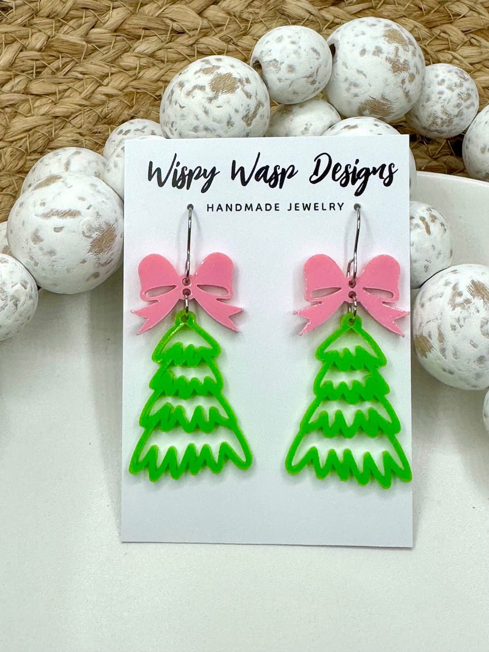 Christmas Tree Earrings – Lightweight & Hypoallergenic