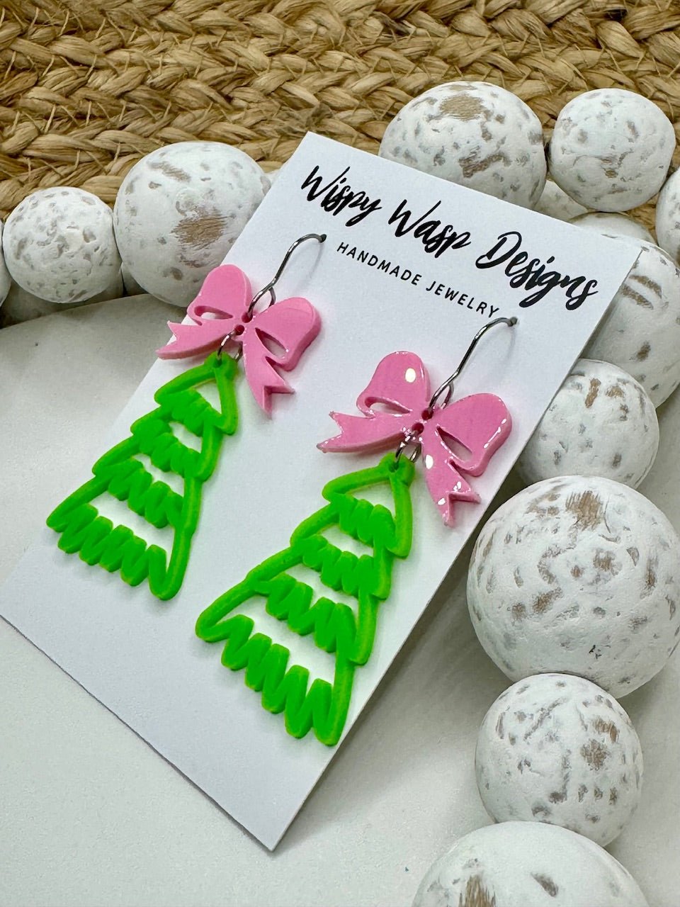 Christmas Tree Earrings – Lightweight & Hypoallergenic