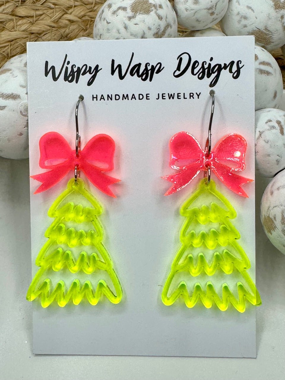 Christmas Tree Earrings – Lightweight & Hypoallergenic