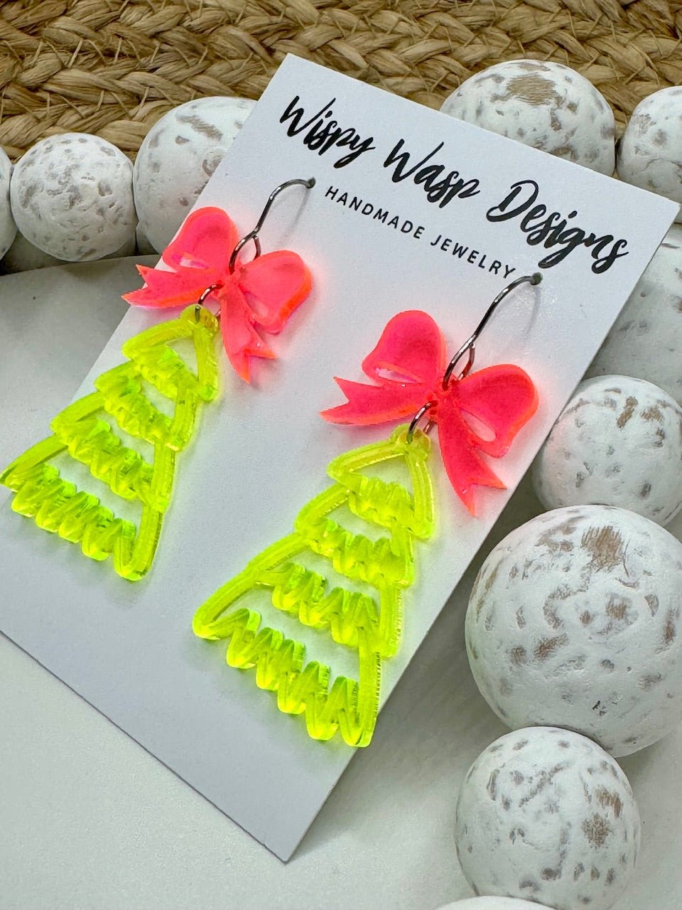 Christmas Tree Earrings – Lightweight & Hypoallergenic