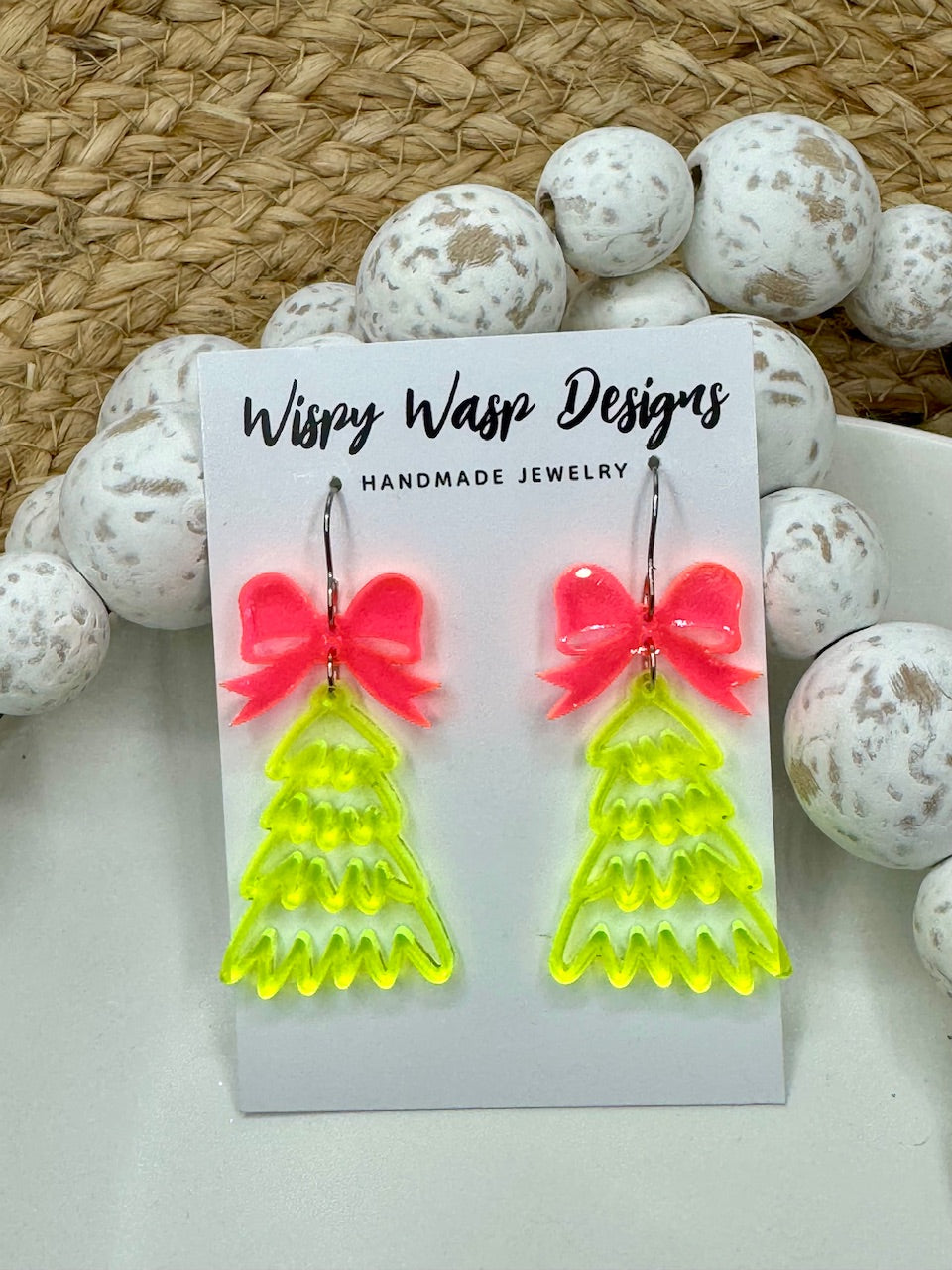 Christmas Tree Earrings – Lightweight & Hypoallergenic