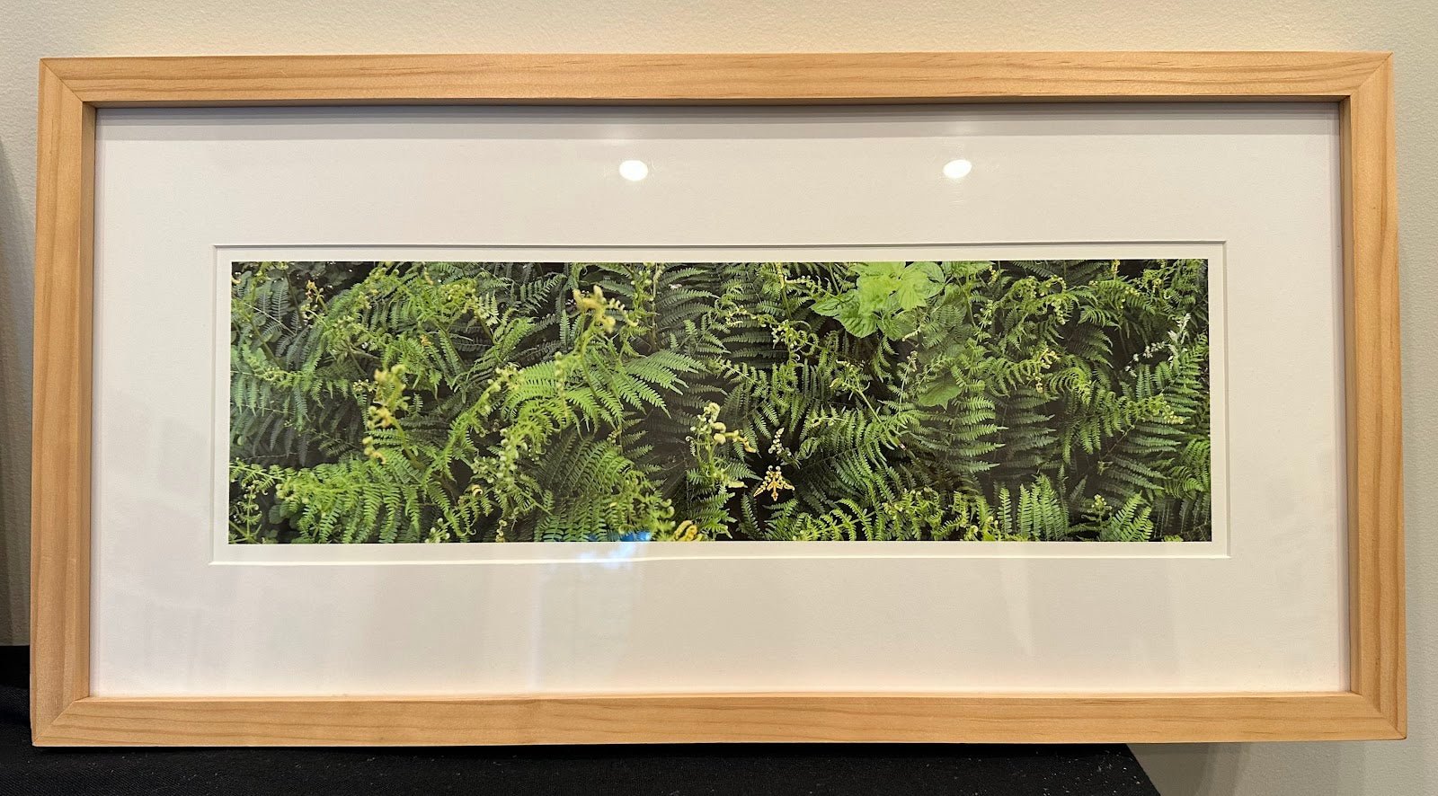 Framed Forest Flower Archival Pigment Print by Carolyn Norton. Nature art with wood frame.
