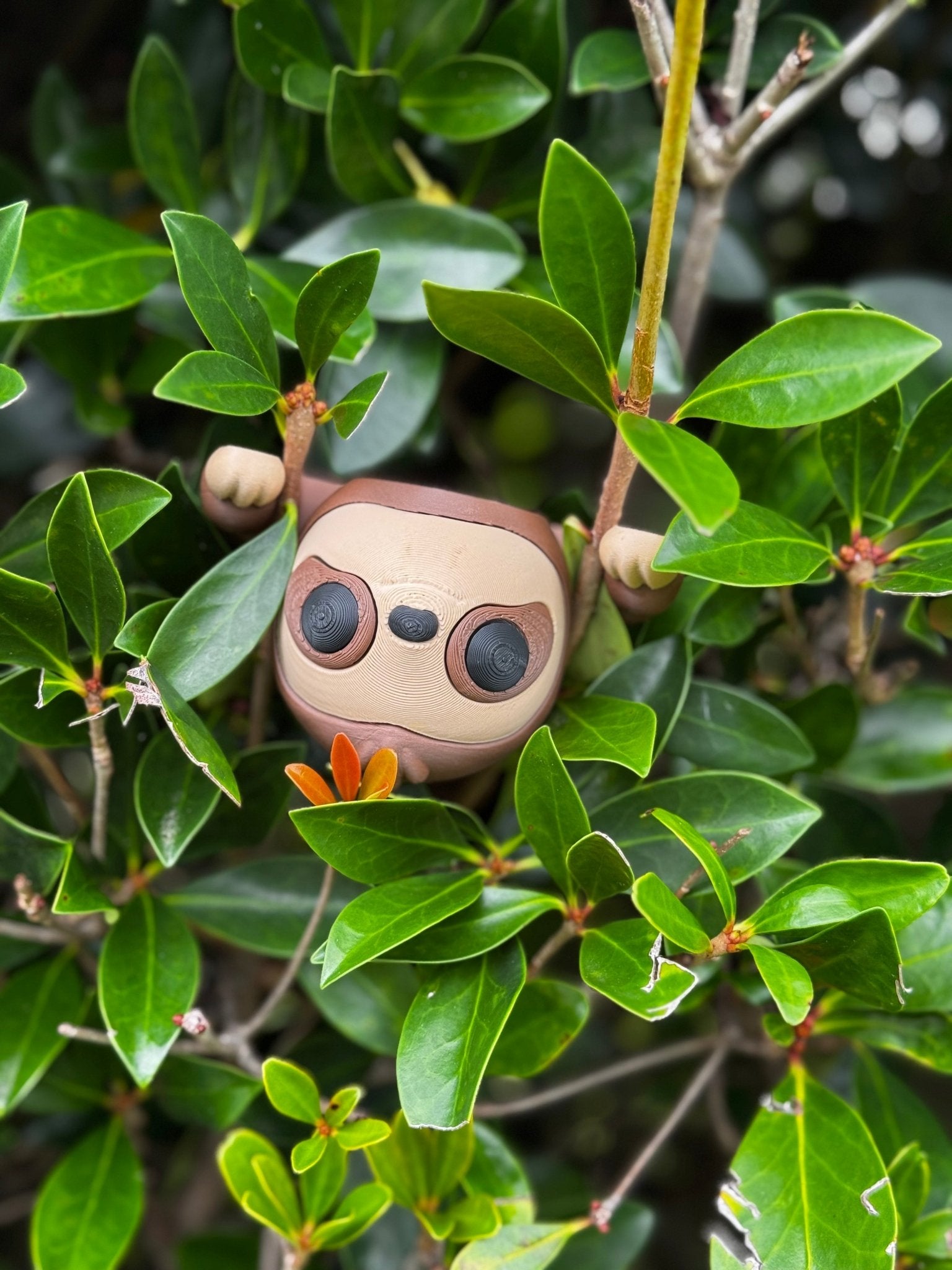 3D Printed Sloth Fidget Toy in Bush: Stress Relief, Sensory, Handmade - Main Street Collective