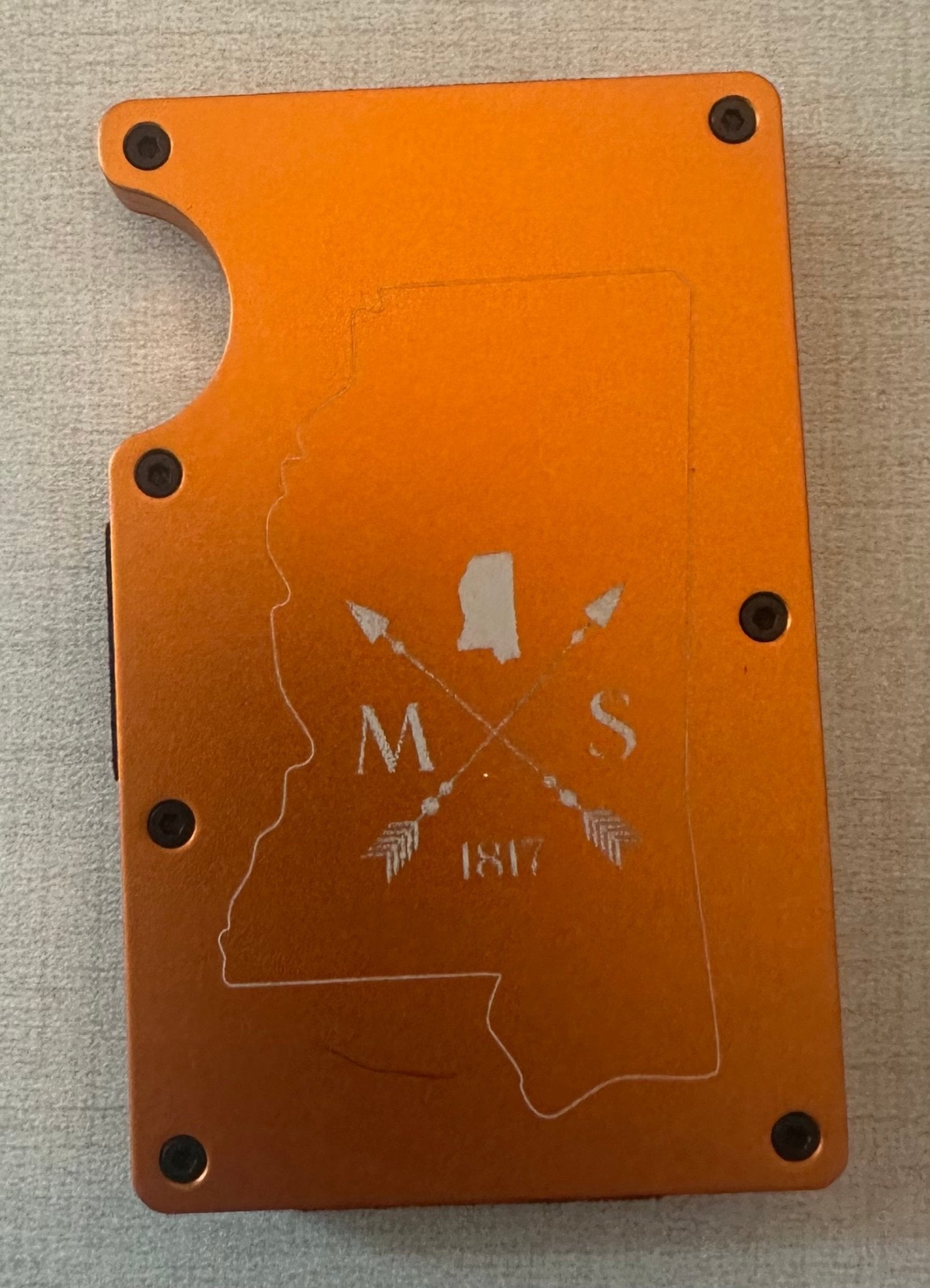 Aluminum Wallet - Mississippi Design, RFID Blocking, Main Street Collective