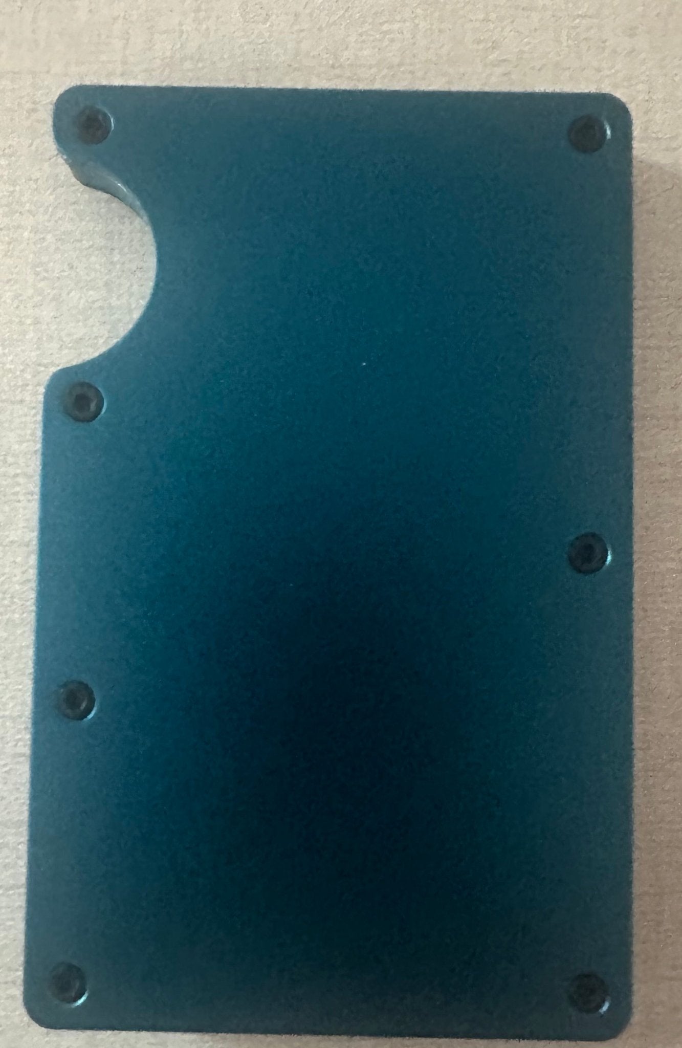 Blue Aluminum Wallet with RFID Blocking: Minimalist & Secure Card Holder. Laser Engraved Option Available. Main Street Collective