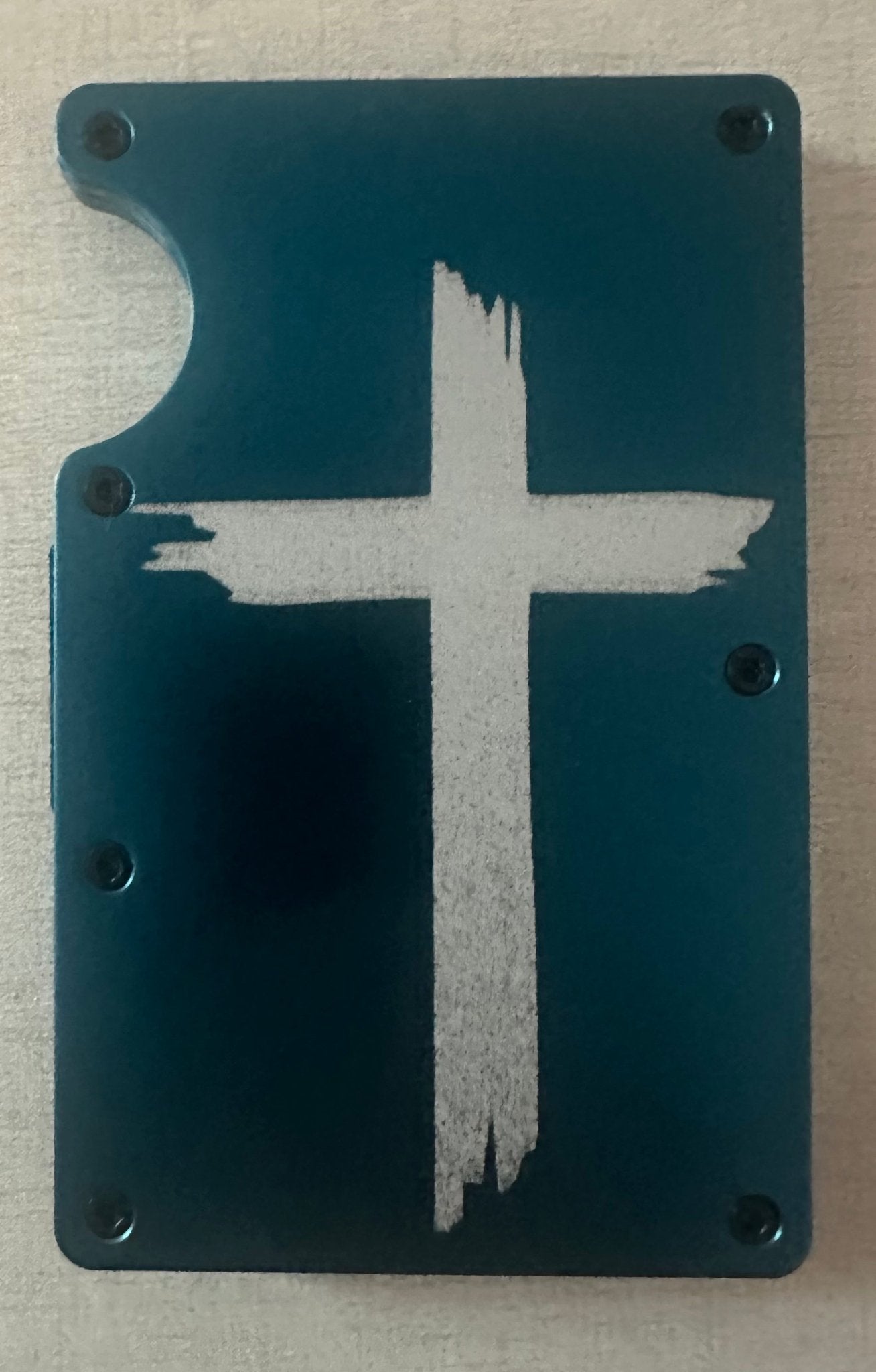 Aluminum Wallet - Cross Design, RFID Blocking, Slim Wallet - Main Street Collective
