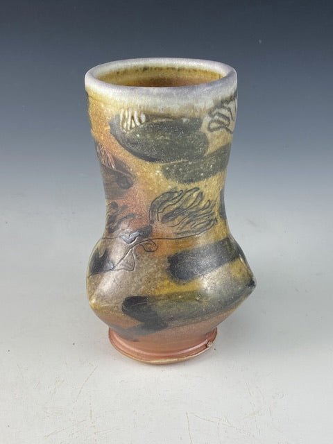 Wood Fired Porcelain Vase by Melanie Eubanks | Flutters Ceramic Art, Pottery, Handmade Design