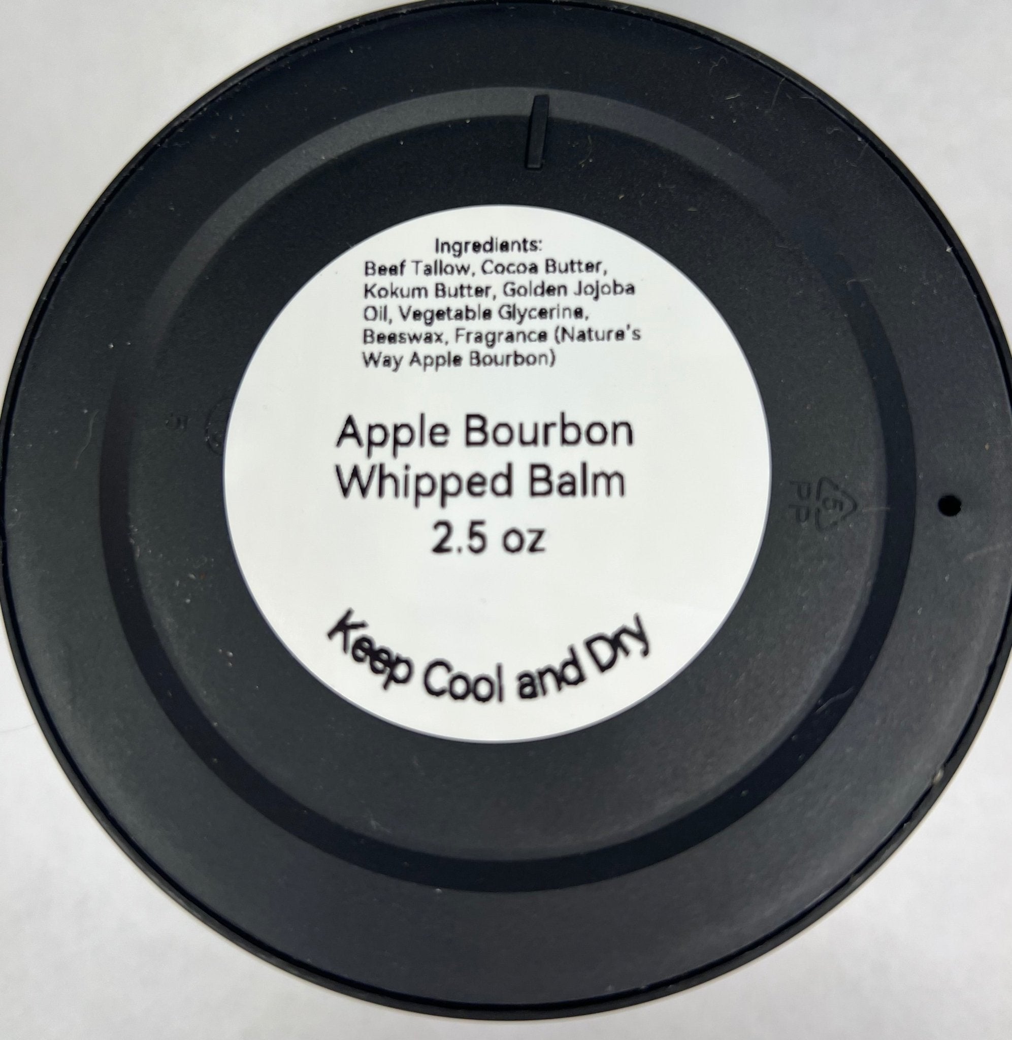 Apple Bourbon Whipped Body Balm: Natural Ingredients, Moisturizing. 2.5 oz.