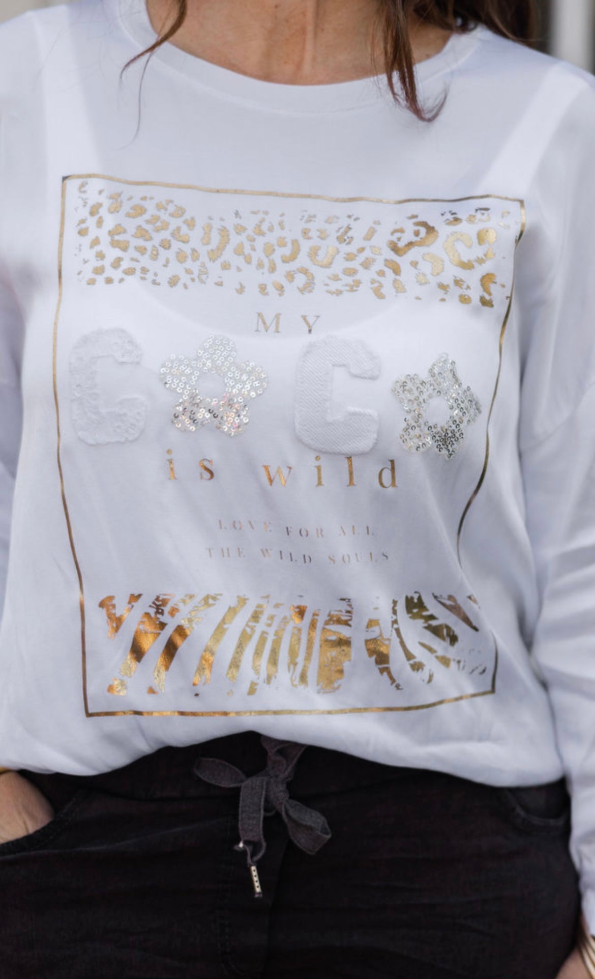 Italian Coco Gold Foil Top T-shirt