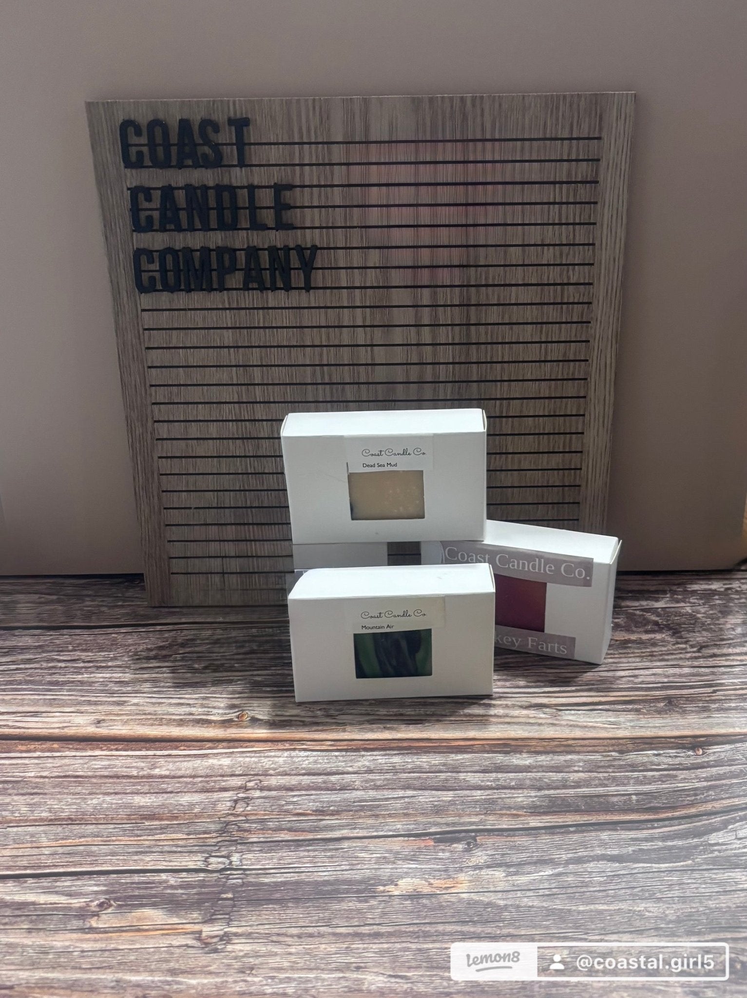 Coast Candle Co. Bar Soaps: Natural, Handmade soaps. Dead Sea Mud, Mountain Air, Monkey Farts