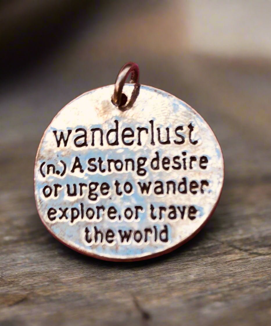 Wanderlust Charm Necklace: Travel & Adventure Jewelry Gift