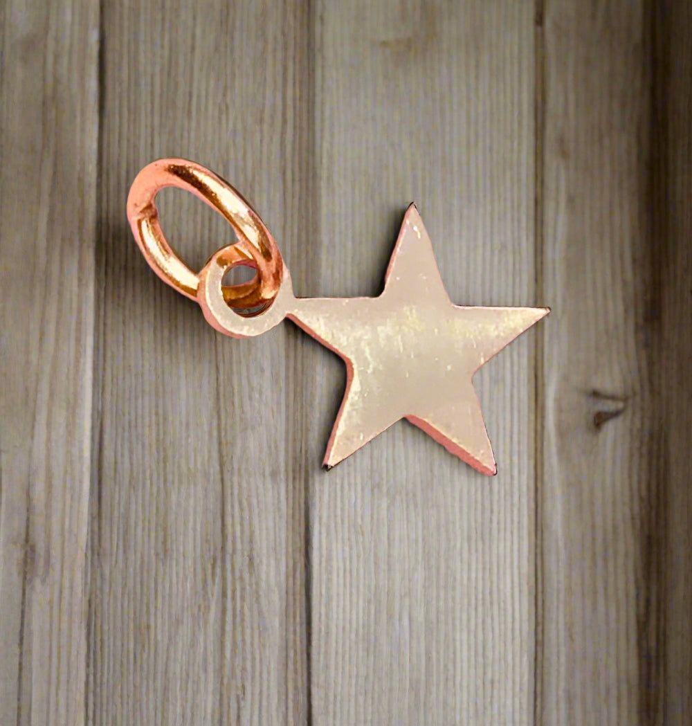 Rose Gold Star Charm - Handmade Jewelry Accessory - Main Street Collective