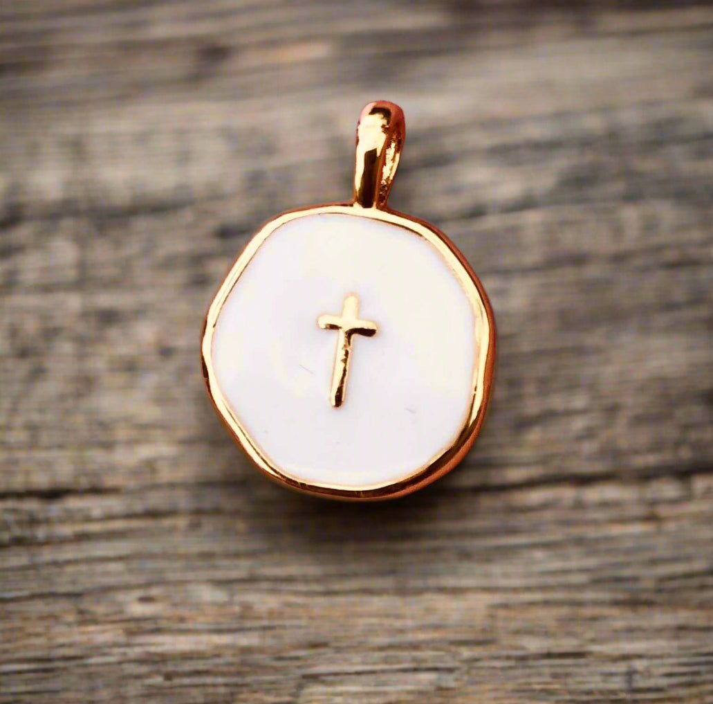 Gold Cross Pendant - Christian Jewelry Religious Necklace