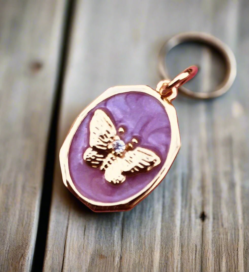 Butterfly Charm: Handmade Jewelry from The Hot Pink Chick at Main Street Collective - Mississippi Gift Idea!