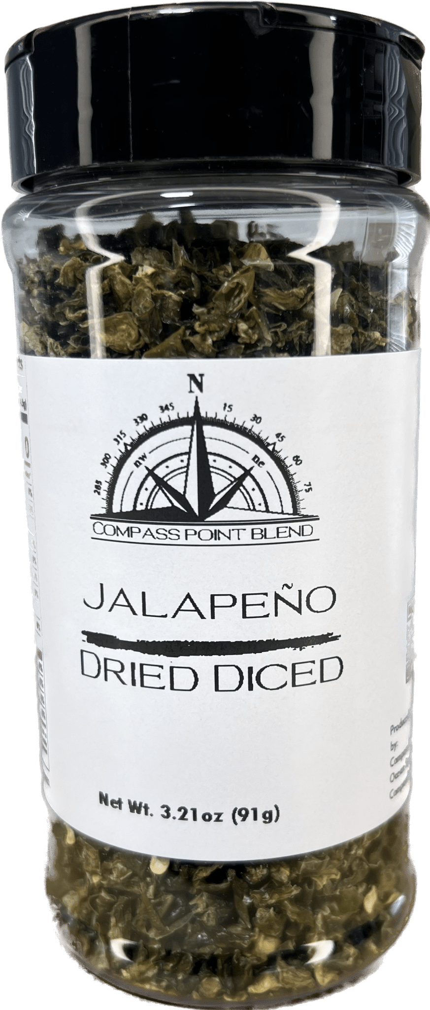 Compass Point Blend Jalapeño Dried Diced Spice: Flavorful Heat for Your Dishes!