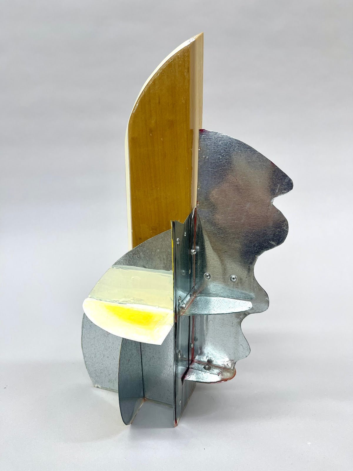 Jen Torres Modern Sculpture: Abstract Metal & Wood Art - Main Street Collective