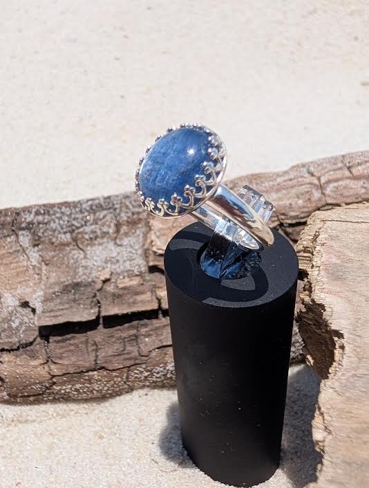 Kyanite Ring Sterling Silver: Blue Stone Handmade Jewelry | Main Street Collective