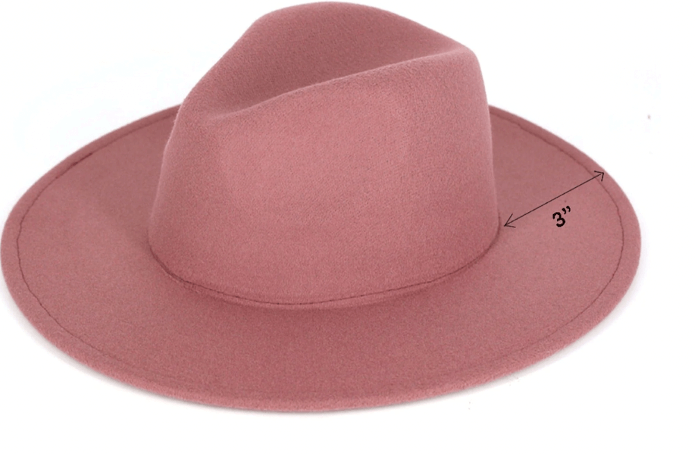 Lilac Felt Fedora Hat, 3 inch Brim | Brim Envy - Main Street Collective | Wide Brim Hat, Women's Fashion Hat
