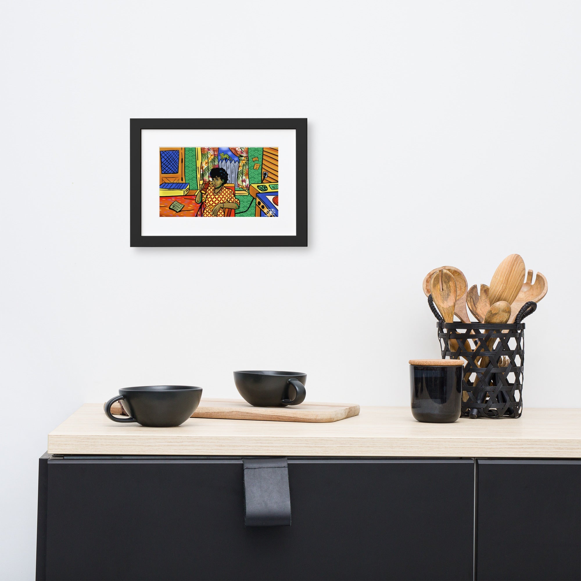 SODA POP WOMAN Framed Poster: Woman in Colorful Illustration | Main Street Collective | Matte Art Print for Home Decor
