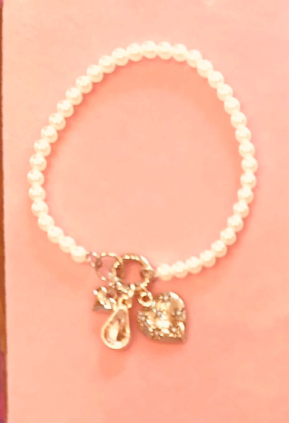 Mississippi Handmade Gift – Charm Pearl Bracelet by The Hot Pink Chick | Dainty Stackable Custom Jewelry - Main Street Collective L.L.C