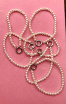 Mississippi Handmade Gift – Charm Pearl Bracelet by The Hot Pink Chick | Dainty Stackable Custom Jewelry - Main Street Collective L.L.C
