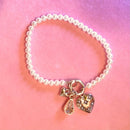 Mississippi Handmade Gift – Charm Pearl Bracelet by The Hot Pink Chick | Dainty Stackable Custom Jewelry - Main Street Collective L.L.C