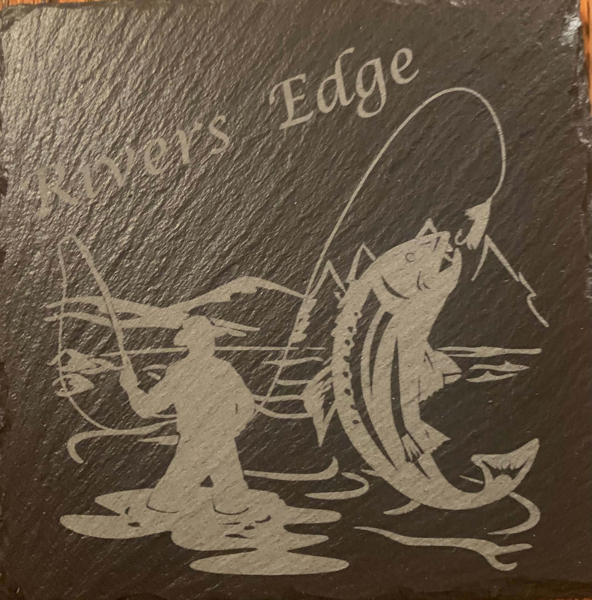 Mississippi Handmade Gift – Custom Engraved Slate Coasters by Laser Ladies | Monogram & Logo Options Available - Main Street Collective L.L.C