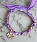 Mississippi Handmade Gift – Lilac Bandana Charm Bracelet by The Hot Pink Chick | Adjustable Whimsical Accessory - Main Street Collective L.L.C
