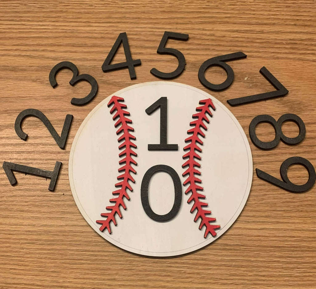 Little Slugger Baseball Milestone Marker