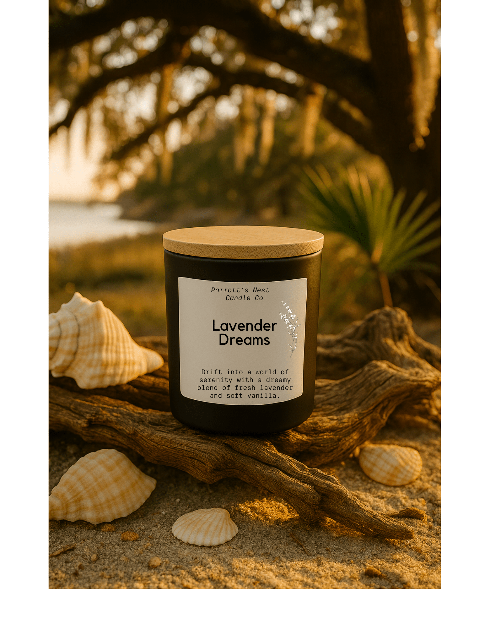 Lavender Dreams Soy Candle: Hand-Poured 8oz Candle with Relaxing Lavender Scent
